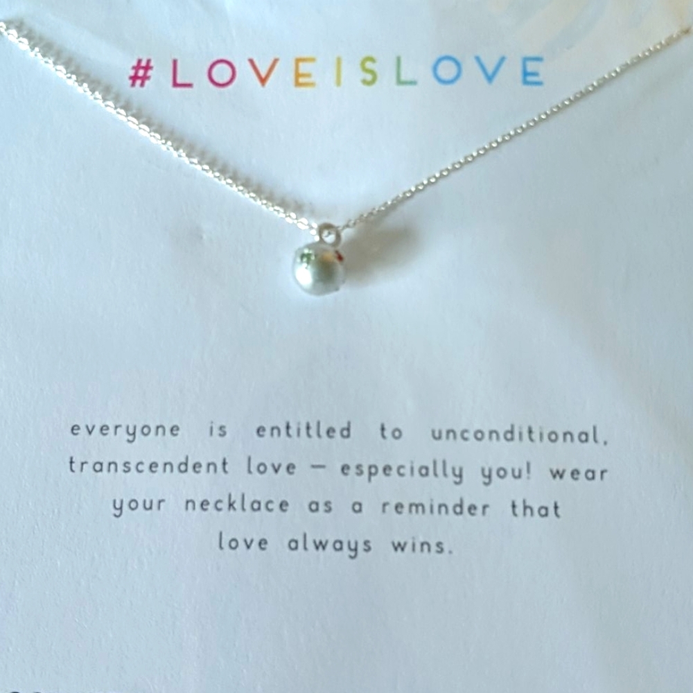DOGEARED Love Is Love Silver Plated Necklace